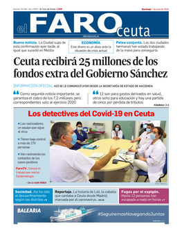 Ceuta Recibirá 25 Millones De Los Fondos Extra Del Gobierno Sánchez