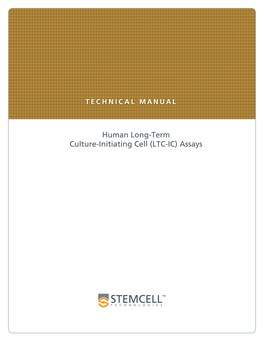 Human Long-Term Culture-Initiating Cell (LTC-IC) Assays