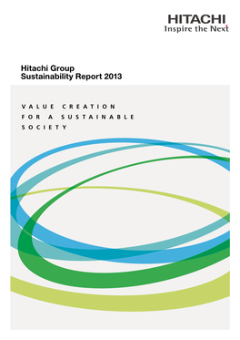 Hitachi Group Sustainability Report 2013