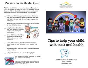 Tips to Help Your Child with Their Oral Health