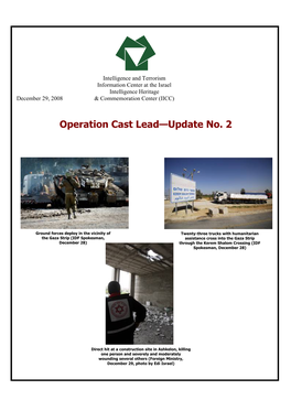 Operation Cast Lead—Update No. 2