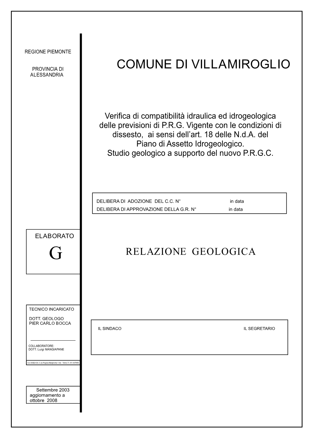 Relazione Geologica