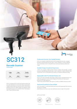 SC312 One Page Brochure