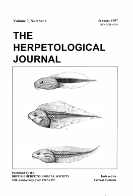 The Herpetological Journal