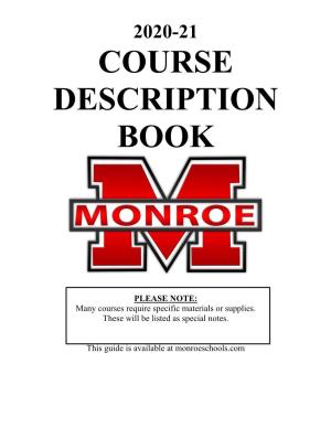 Course Description Book