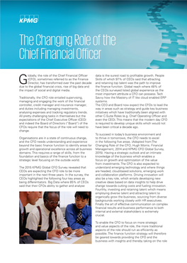 The Changing Role of the Chief Financial Officer