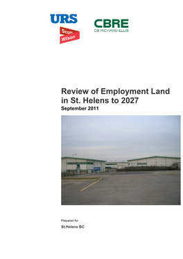 Review of Employment Land in St. Helens to 2027 September 2011