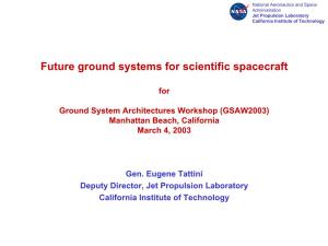 Future Ground Systems for Scientific Spacecraft