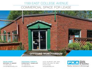 1199 East College Avenue Commercial Space for Lease