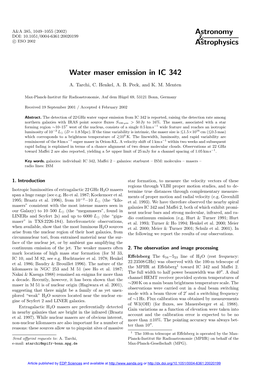 Water Maser Emission in IC 342