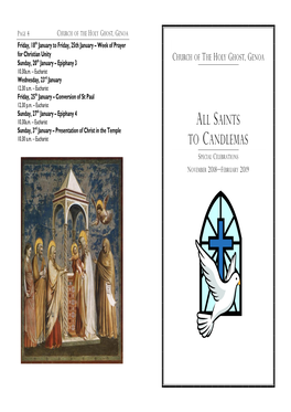 All Saints to Candlemas