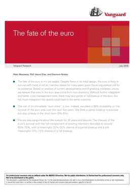 The Fate of the Euro