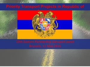 Priority Transport Projects in Republic of Armenia