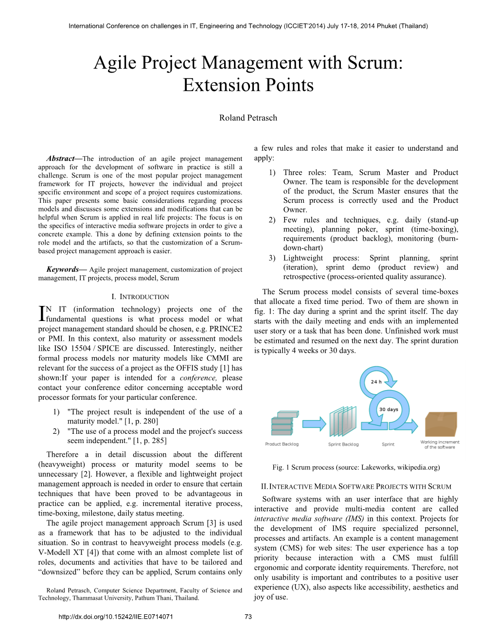 Agile Project Management with Scrum: Extension Points