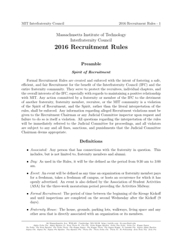 2016 Recruitment Rules - 1