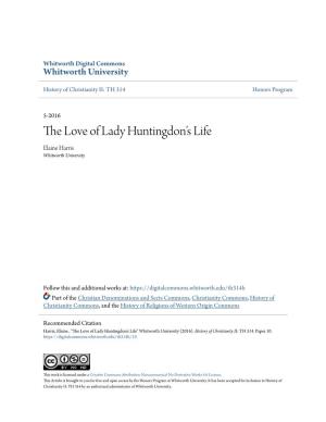 The Love of Lady Huntingdon's Life
