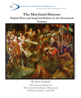 The Maryland Disease: Popish Plots and Imperial Politics in the Seventeeth