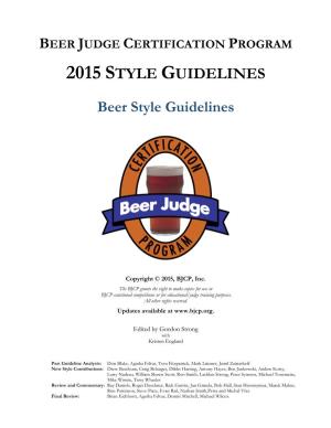 2015 BJCP Beer Style Guidelines
