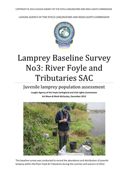 Lamprey Baseline Survey No3: River Foyle and Tributaries