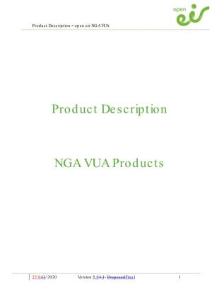 Product Description NGA VUA Products