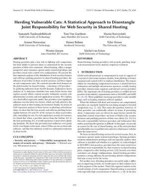 A Statistical Approach to Disentangle Joint Responsibility for Web Security in Shared Hosting