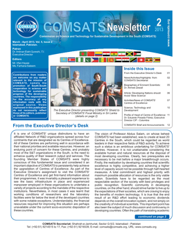 Newsletter, March - April 2013