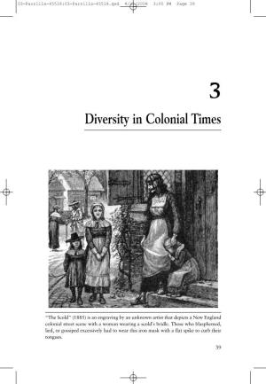 Diversity in Colonial Times