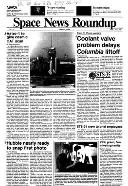 Problem Delays Columbia Liftoff