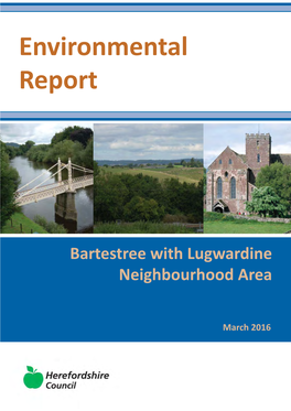 Bartestree with Lugwardine Regulation 16 NDP Environmental