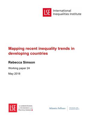 Mapping Recent Inequality Trends in Developing Countries