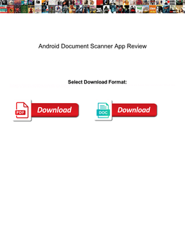 Android Document Scanner App Review