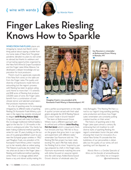 Finger Lakes Riesling Knows How to Sparkle