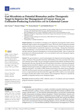 Gut Microbiota As Potential Biomarker And/Or Therapeutic Target To