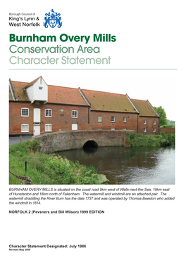 Burnham Overy Mills Conservation Area Leaflet