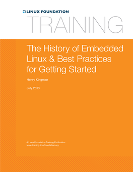 The History of Embedded Linux & Best Practices for Getting Started