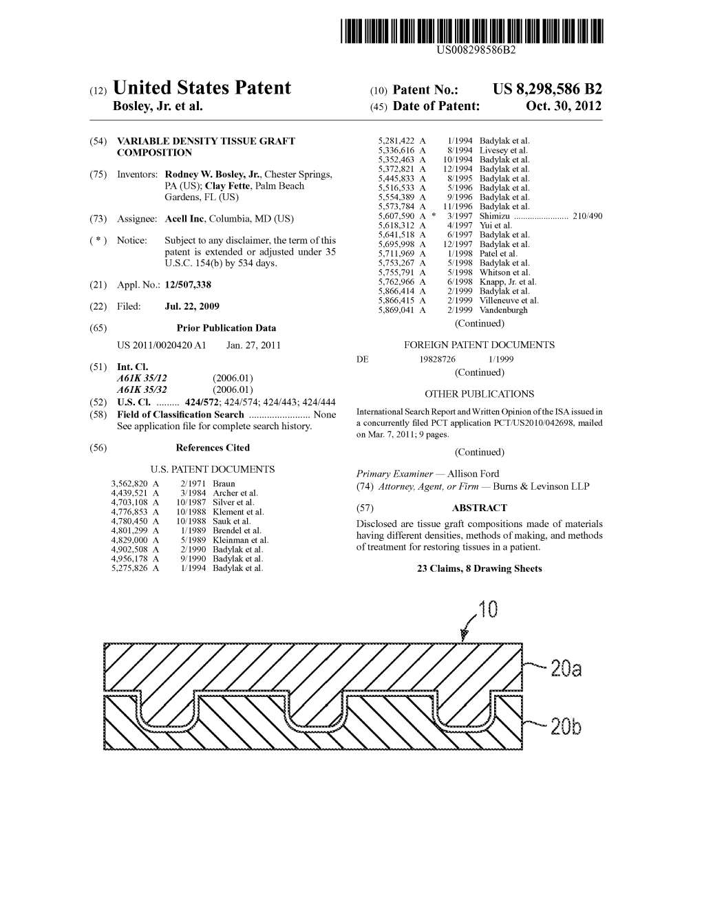 United States Patent (10) Patent No.: US 8,298,586 B2 Bosley, Jr