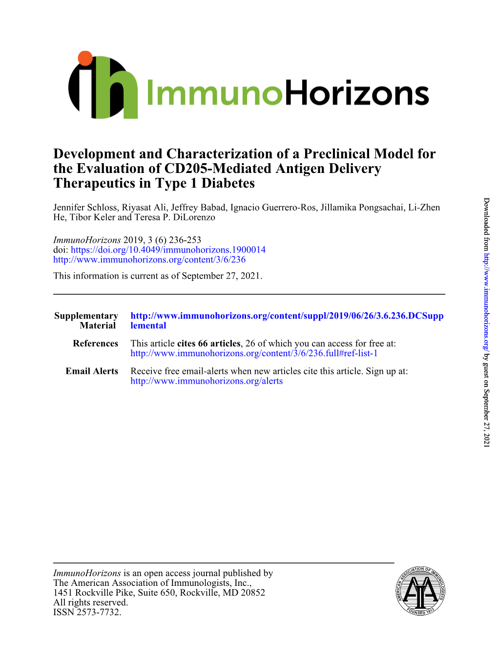 Therapeutics in Type 1 Diabetes the Evaluation of CD205-Mediated