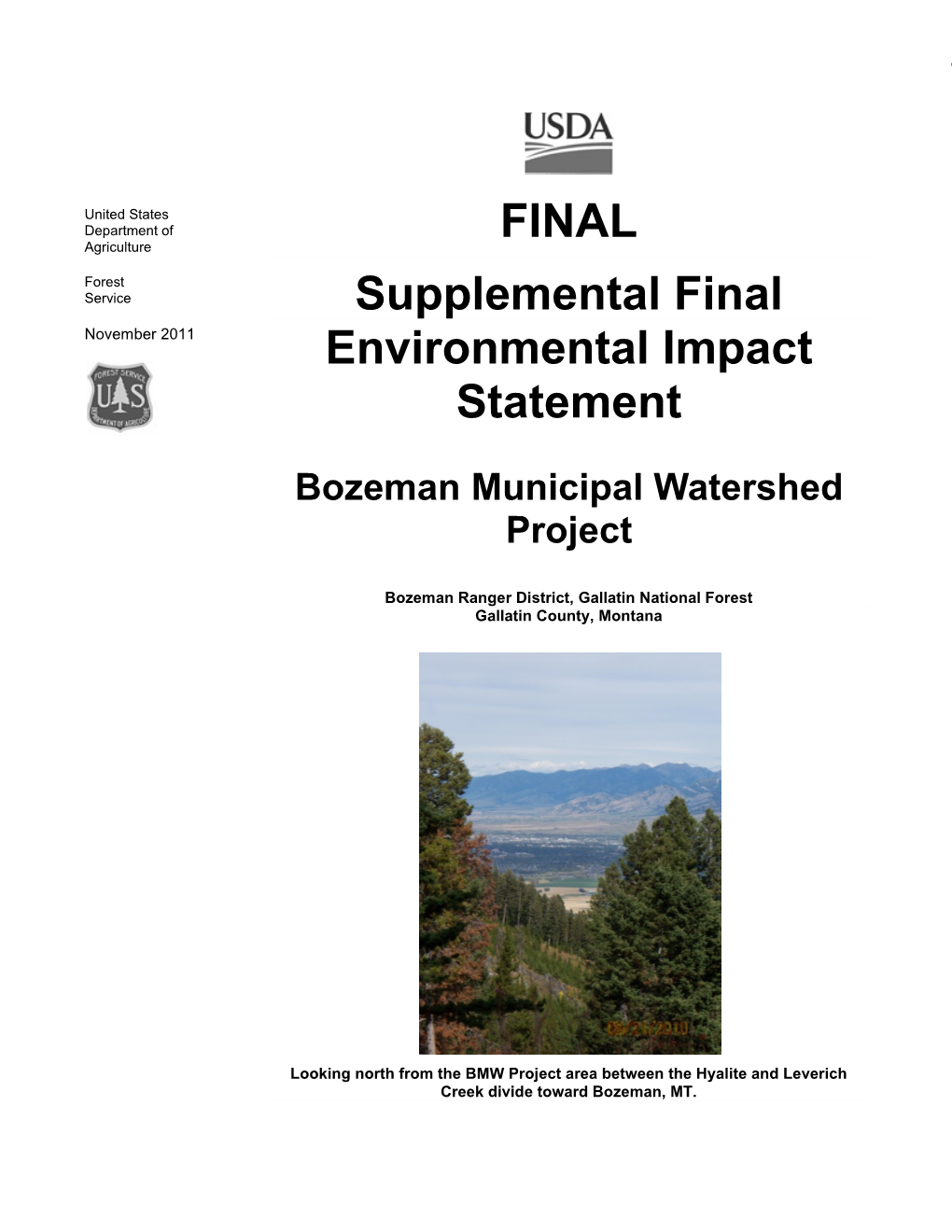 FINAL Supplemental Final Environmental Impact Statement