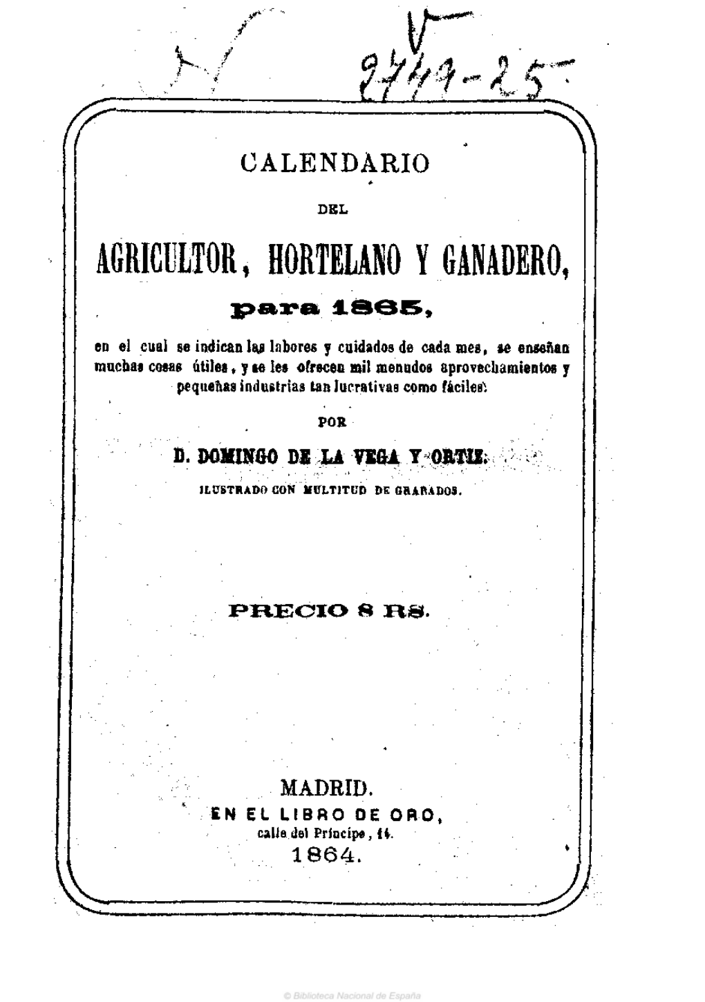 Agricultor, Hortelano Y Ganadero