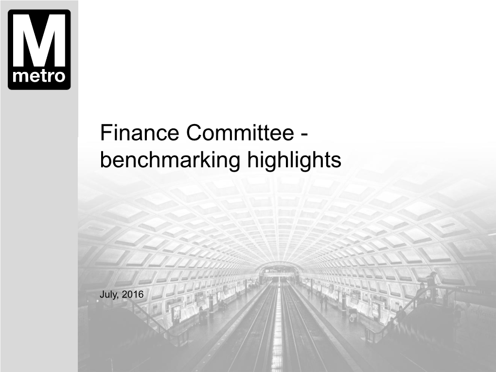 Benchmarking Highlights