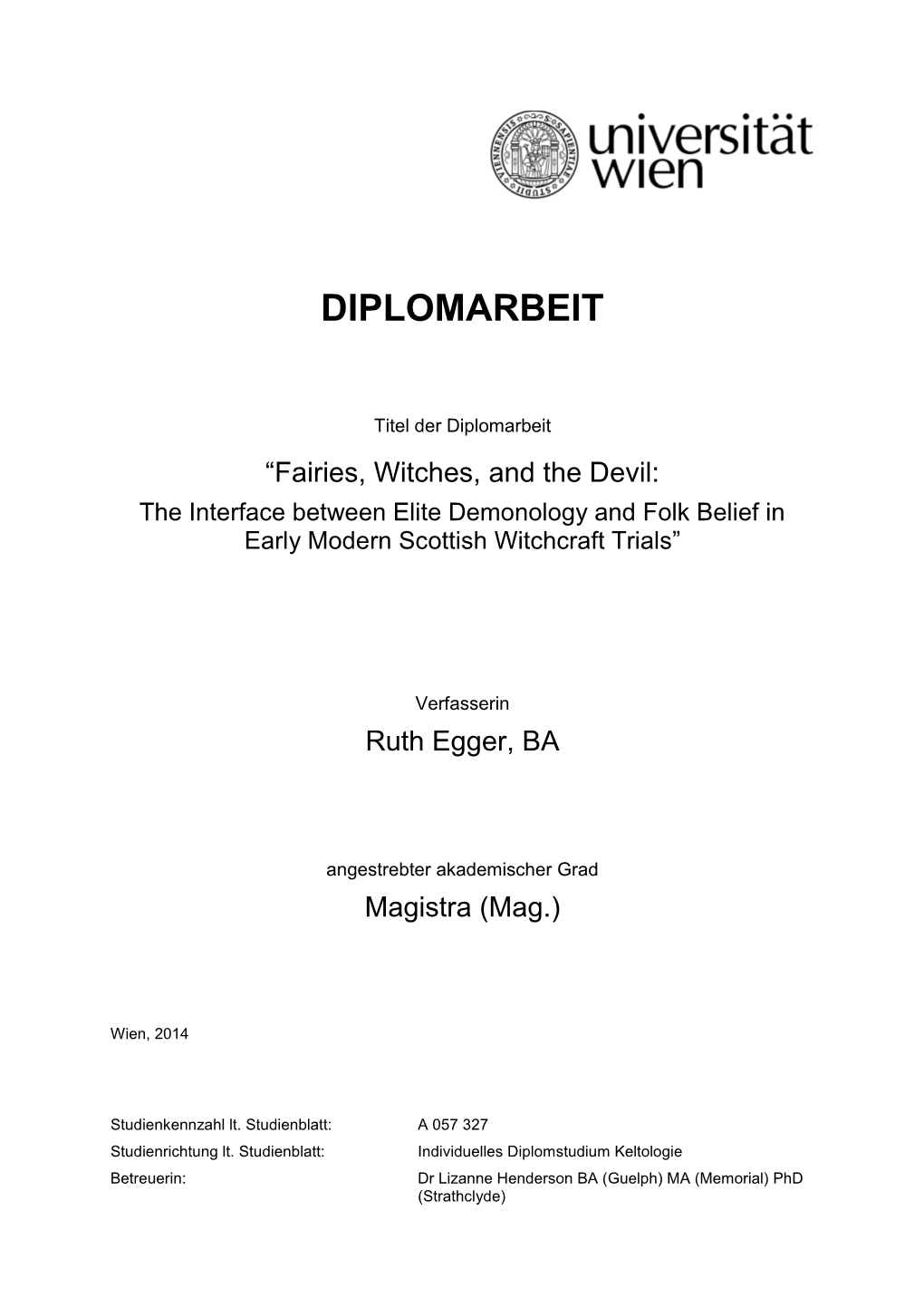 Diplomarbeit