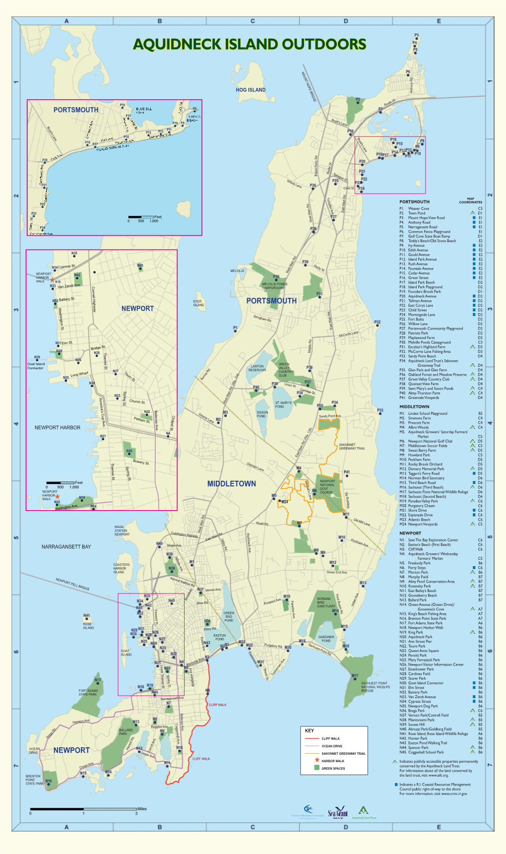 Download Map of Aquidneck Island