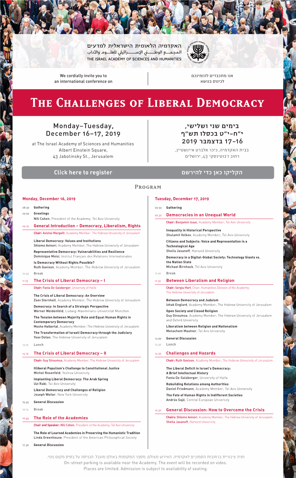 The Challenges of Liberal Democracy