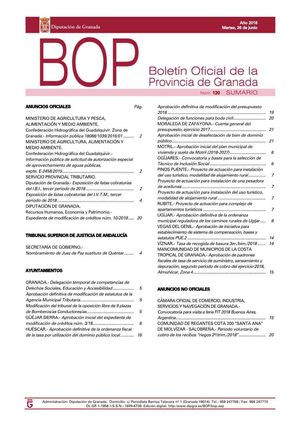 BOP 120, Martes 26 De Junio.Qxd