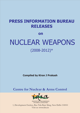 Nuclear Weapons (2008-2012)*