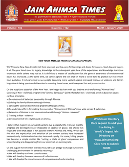 World Jain Directory Place Request to Add Your Free Listing in World's