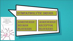 Sympatholytic Drugs