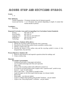 Mobius Strip and Recycling Symbol