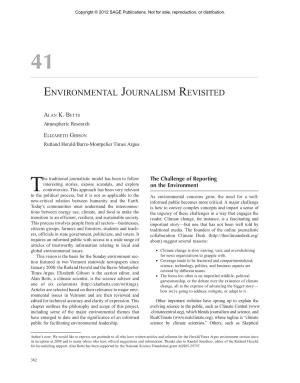 Environmental Journalism Revisited–•–383