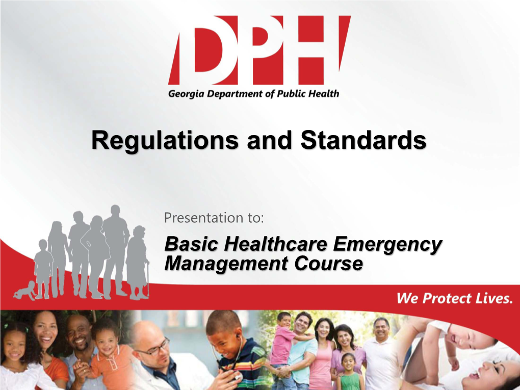 Regulations and Standards